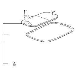 BMW 5HP19 Transmission Filter with Gasket 24341423376