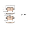 Pad Sub Set,Rr Calip