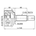 outer cv joint 29x55x26