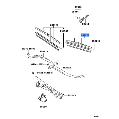 Blade Fr Wiper Lh