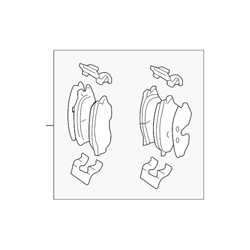 Pad Sub Set,Rr Calip