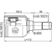 inner cv joint left 24x35x20