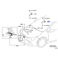 Toyota Corolla Left Front Hood Hinge Assembly