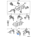 Door Lock Cylinder & Key Set - Toyota Yaris Hatchback 2007-2011 Left Hand