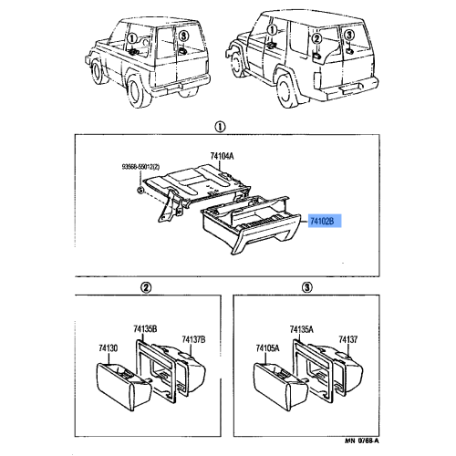 Toyota Land Cruiser Ash Tray