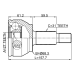 outer cv joint 27x68.3x31
