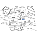 Moulding Sub-Assy, Rear Door, Outside LH - Toyota 75076-48040