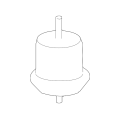Genuine 2007-2008 GMC Acadia Engine Mount Rear 25857748