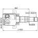 inner cv joint right 25x37.9x27