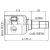 inner cv joint left 33x40x30