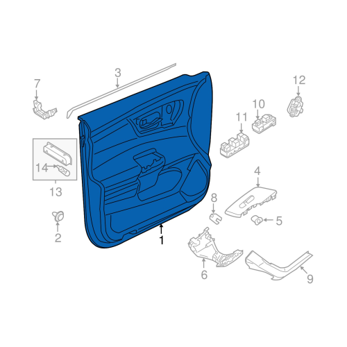 Finsher Assy Front Door L