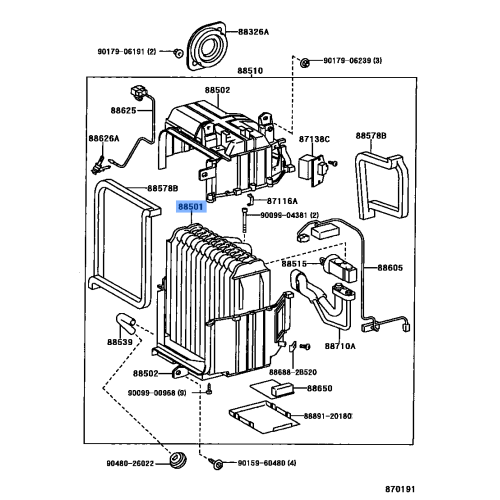 Evaporator Sub Assy