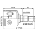 inner cv joint left 28x33.8x28