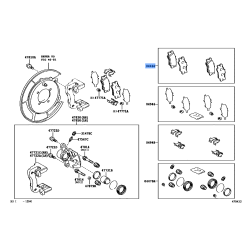 Brake Pad Rr, Toyota Camry ,Rav4 2006-2018
