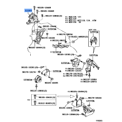 Engine Mount Bracket - Toyota Corolla Runx Fielder 1NZFE Right Hand