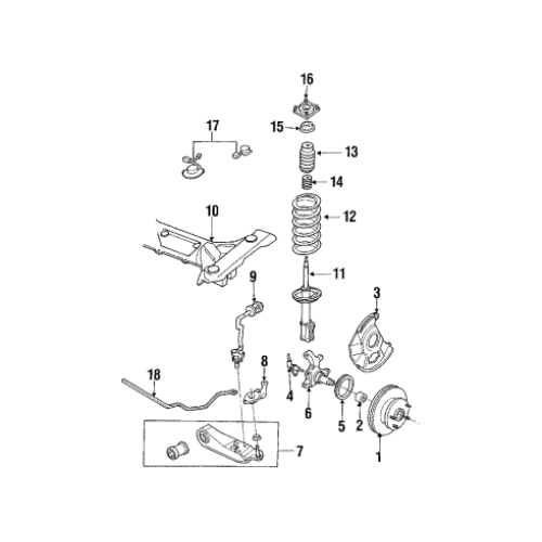 NAK Wheel Seal Front Fits Mazda 929 1988-1991