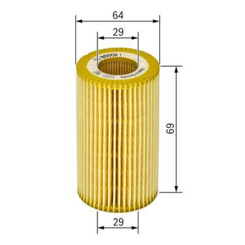 BOSCH 1457429249 Oil Filter Element