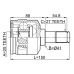 inner cv joint left 25x41x27