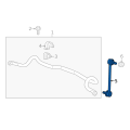 GENERAL MOTORS 95167261 Front Suspension Stabilizer Bar Link
