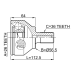 outer cv joint 26x56.5x36