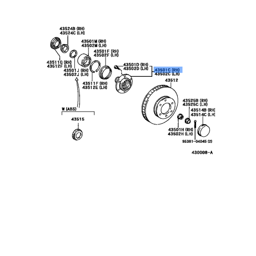 LEX-HUB & BRG ASSY