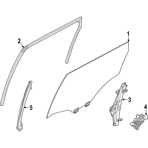 Sash Assy-Rear Door,Rear