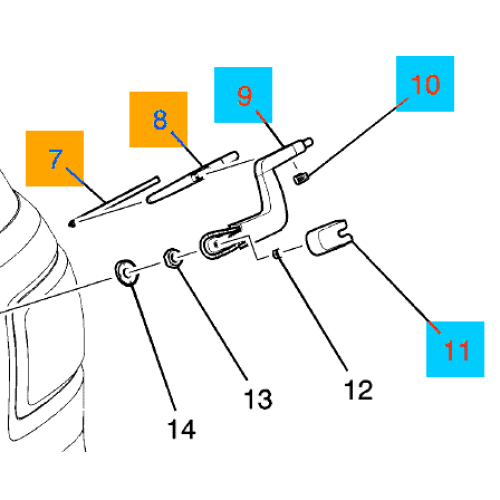 GENERAL MOTORS 15276259 Rear Wiper Blade