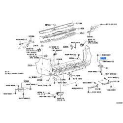 TOYOTA 58723-60020 Protector Sub-assy, Rear Bumper, RH