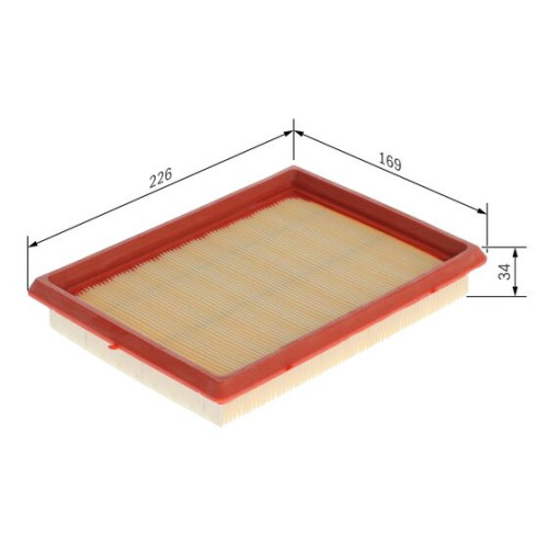 Bosch Air Filter 1457433274 For Honda Civic Infiniti Nissan Primera Sunny Subaru