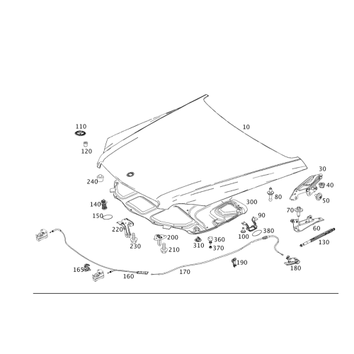 Bonnet Cable Db X204/Glk