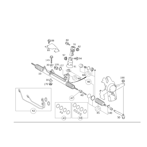 Steering Box Gasket Kit Db W163