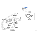 TOYOTA 69217-52902 Genuine Front Door Outside Handle Cover