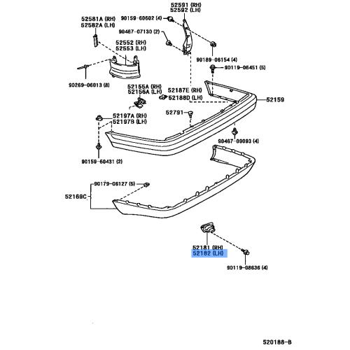 Bracket(L) F  Bumper