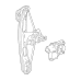 GENERAL MOTORS 23168661 Rear Driver Side Power Window Regulator and Motor Assembly