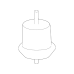 Genuine GM Transmission Mount 25857750