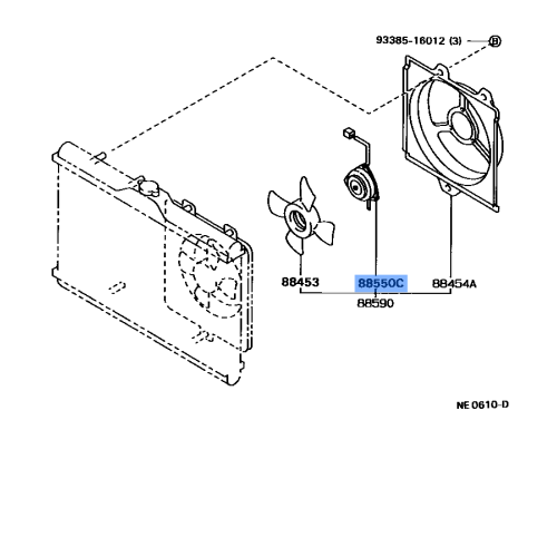 Fan Motor Assy Condenser