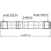 axle half shaft left 26x370.5x25