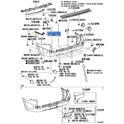 Support,Rear Bumper Side,Rh