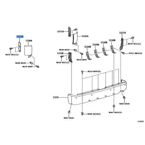 Bracket(L) F  Bumper
