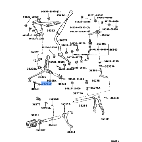 Toyota Bush for Transfer Shift Lever 33548-60010