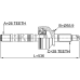 shaft assembly, outer cv joint 26x536x28