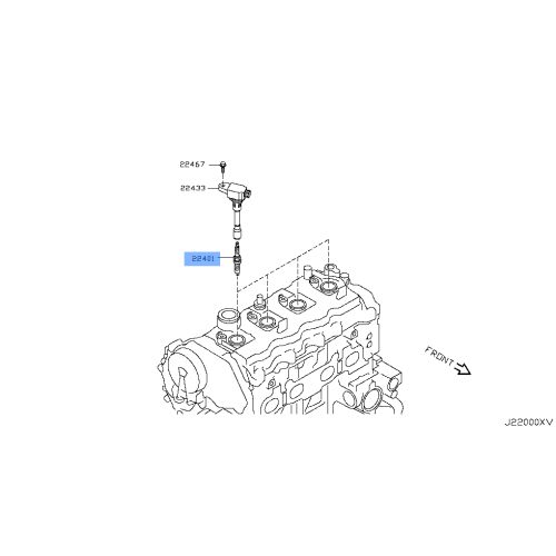 NGK Spark Plug 22401-JA01B - Fits: Nissan Altima, Rogue, Sentra, Cube, NV200 (2007-2017)