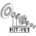 Repair kit, roller bearing front axle shaft