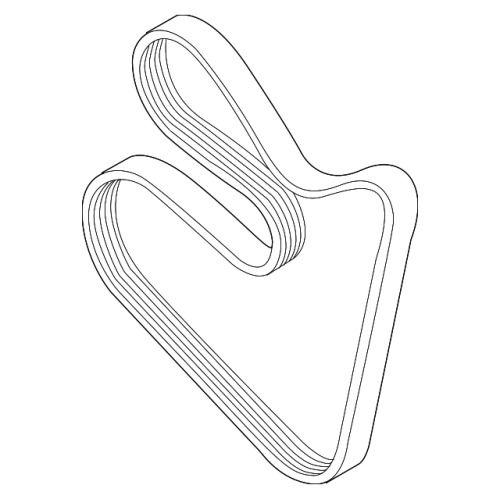 CONTINENTAL 11287631817 Belt - BMW 650i 760Li X5 550i 645Ci 745i 745Li