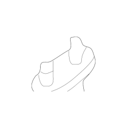 Sun Visor Bracket Clip Hellbeige - BMW (E46, E46 M3) - 51168243575