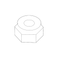BMW 31336764490 Genuine Self-Locking Hex Nut