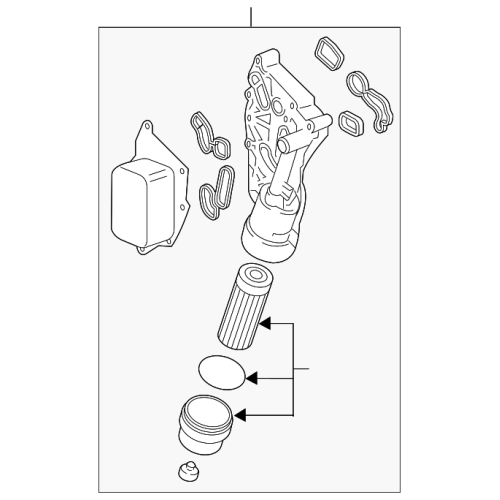 Oil Cooler Filter Housing Assembly - BMW Mini Cooper X1 X2 (11428585235)