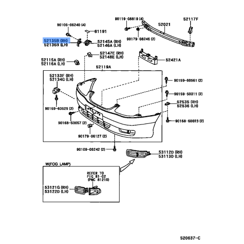 Bracket(L) F  Bumper