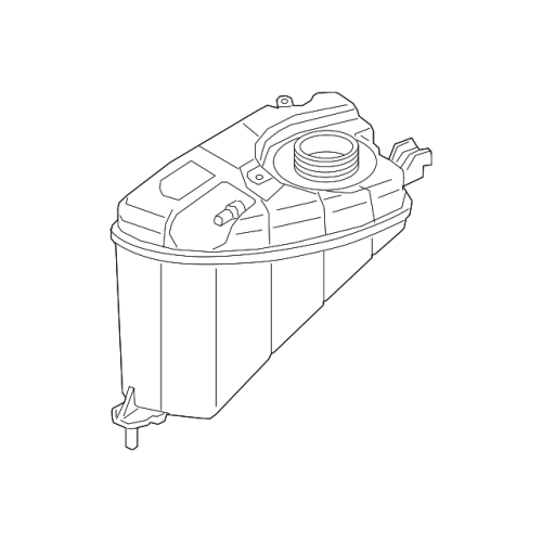Coolant Reservoir Tank with Sensor - BMW 530e 530i 540i 640i 740i (G30 G32 G12) - 17139846642
