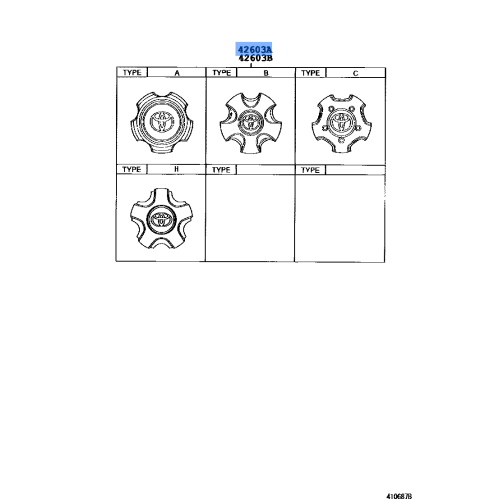 Wheel Hub Ornament Sub-Assembly - Toyota LX470 2001-2002